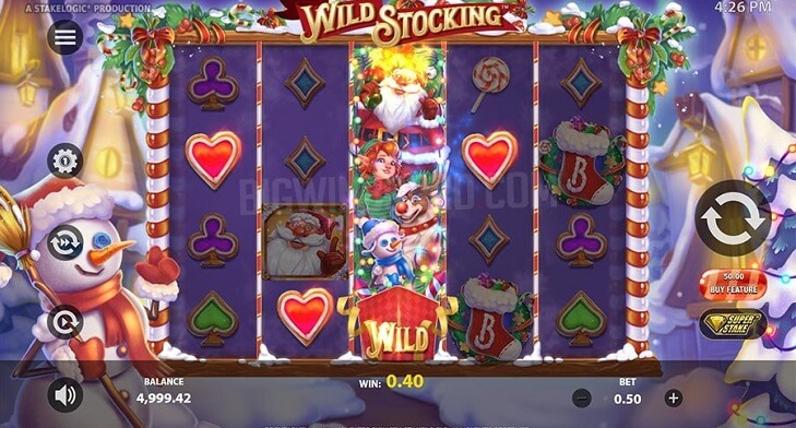 Want stocking slot gameplay