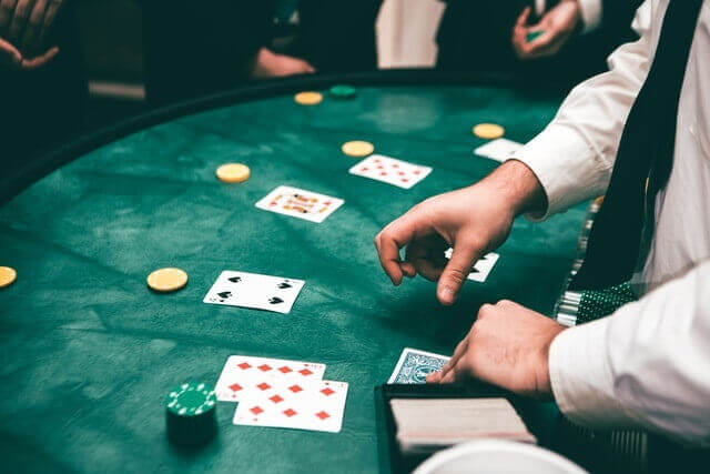 blackjack table